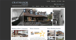 Desktop Screenshot of craymanor.co.uk